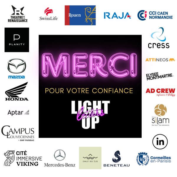 Bonne année 2025 avec Light Up Letters